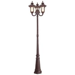 3 Light Imperial Bronze Outdoor 3 Head Post