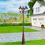 3_3 Light Imperial Bronze Outdoor 3 Head Post more views