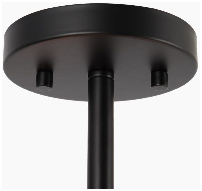 Image 3 3-Light Matte Black and Plating Brass Ceiling Lamp more views