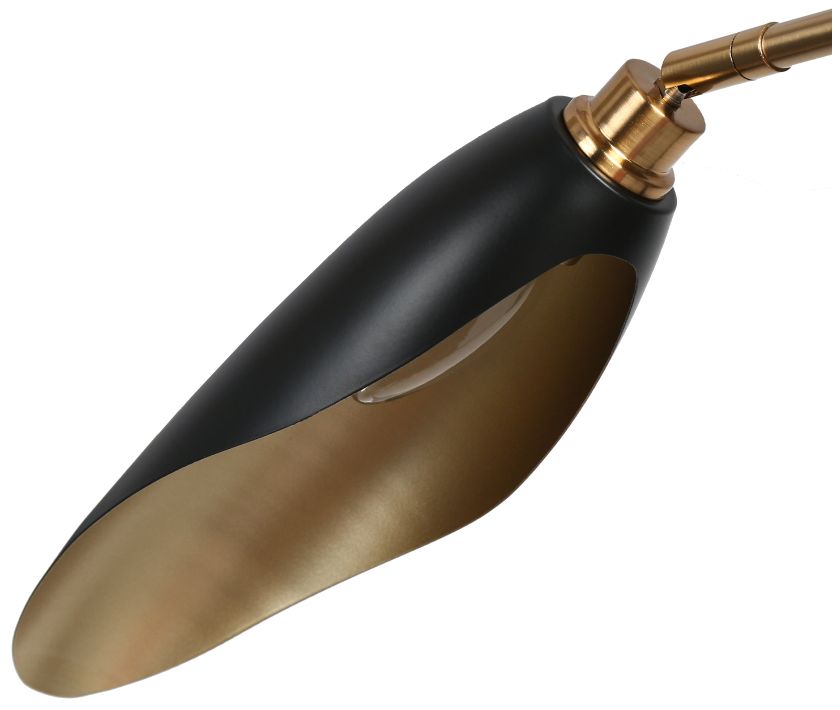 Image 4 3-Light Matte Black and Plating Brass Chandeliers more views