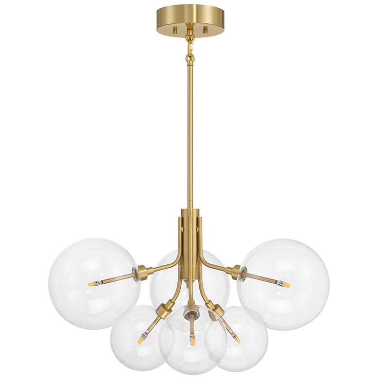 Image 2 3-Light Multi-Point Chandelier in Matte Black more views