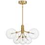 2_3-Light Multi-Point Chandelier in Matte Black more views