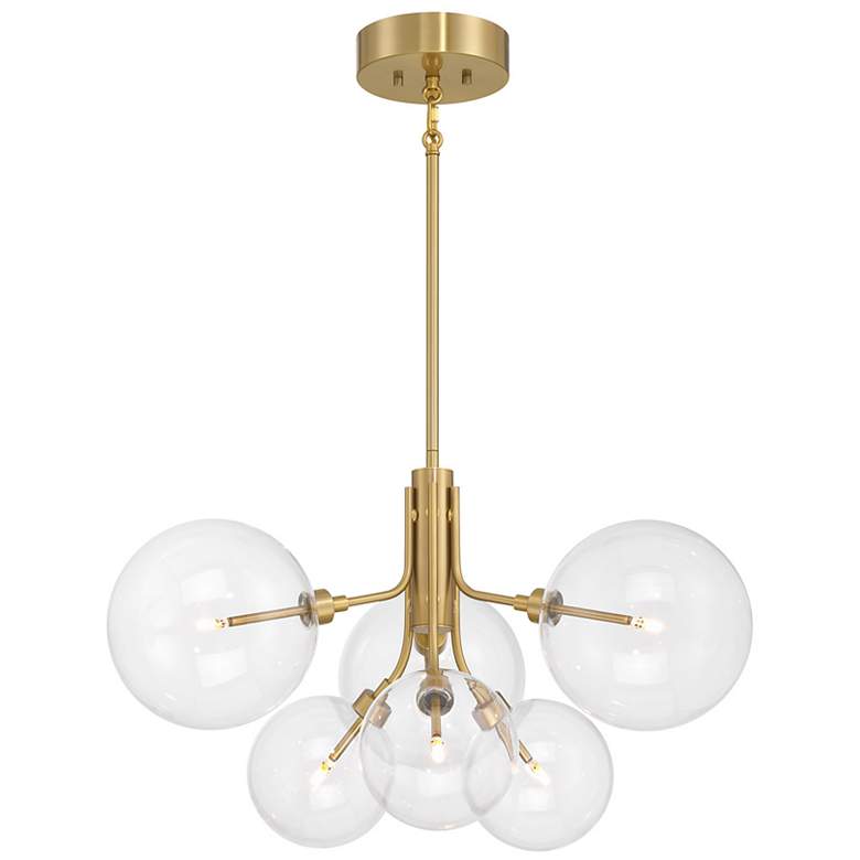 Image 3 3-Light Multi-Point Chandelier in Matte Black more views
