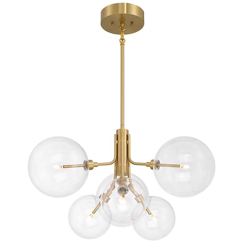 Image 4 3-Light Multi-Point Chandelier in Matte Black more views