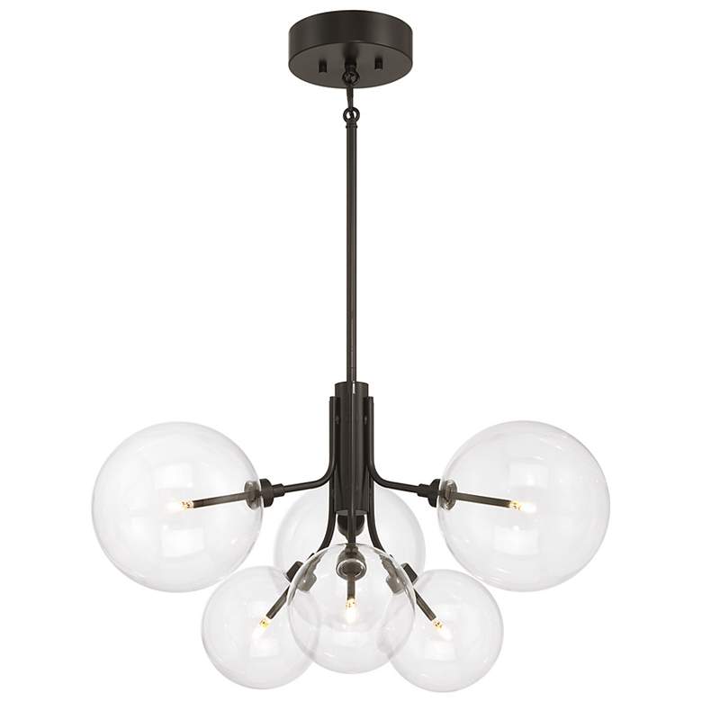 Image 3 3-Light Multi-Point Chandelier in Natural Brass more views