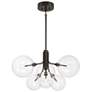3_3-Light Multi-Point Chandelier in Natural Brass more views