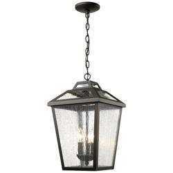 3 Light Outdoor Chain Light in Oil Rubbed Bronze finish