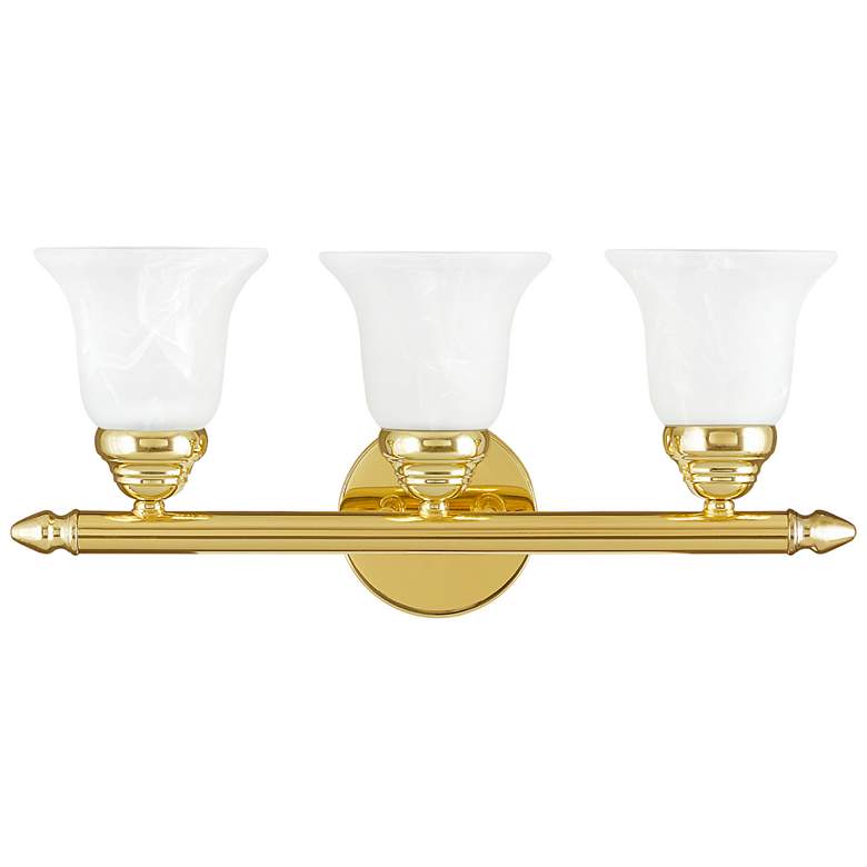 Image 3 3 Light Polished Brass Bath Vanity more views