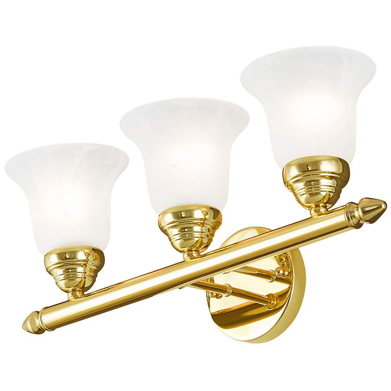 Image 4 3 Light Polished Brass Bath Vanity more views
