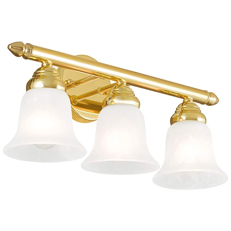 Image 5 3 Light Polished Brass Bath Vanity more views