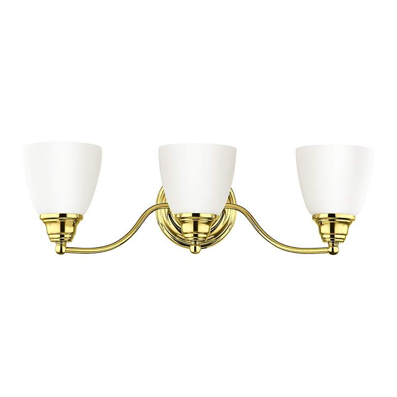 Image 3 3 Light Polished Brass Bath Vanity more views