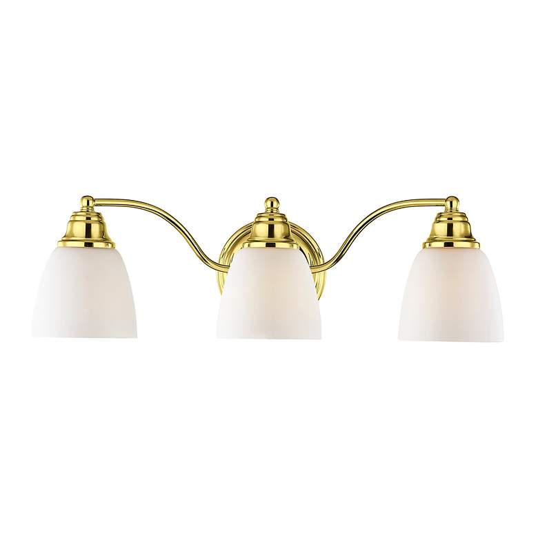 Image 4 3 Light Polished Brass Bath Vanity more views
