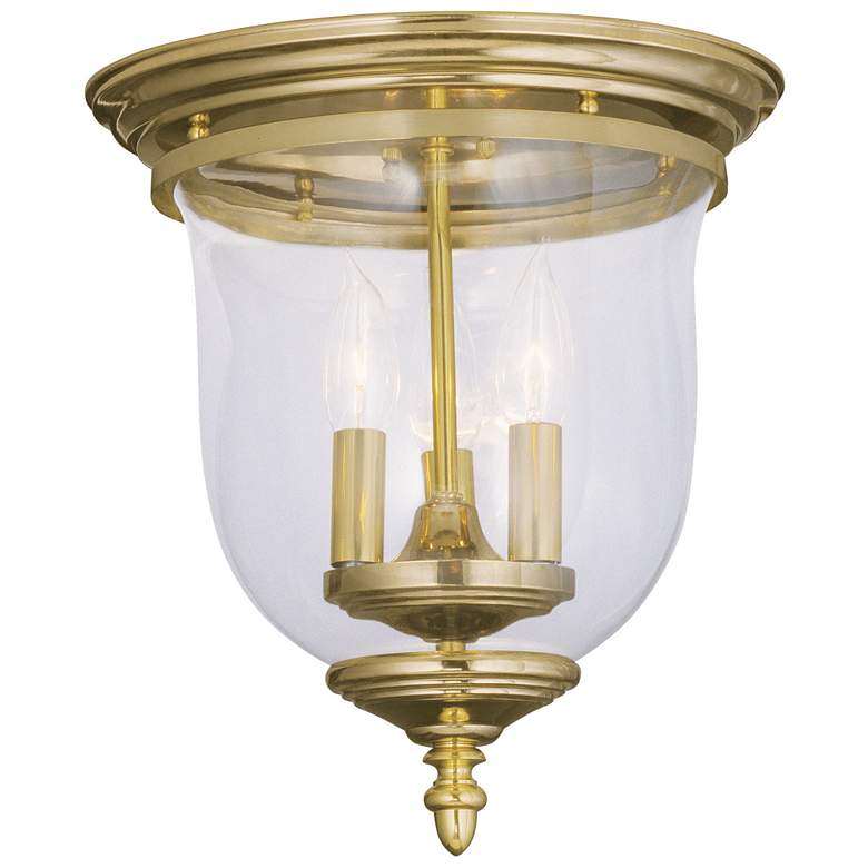 Image 1 3 Light Polished Brass Ceiling Mount