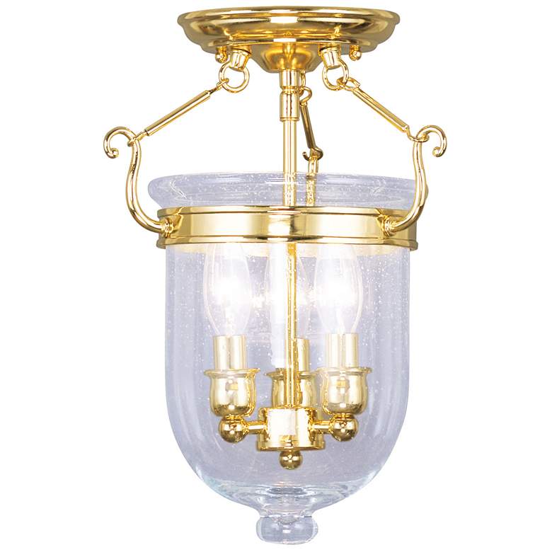 Image 1 3 Light Polished Brass Ceiling Mount