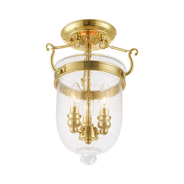 Image 5 3 Light Polished Brass Ceiling Mount more views