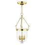 Thumbnail3 of 3 Light Polished Brass Chain Lantern more views