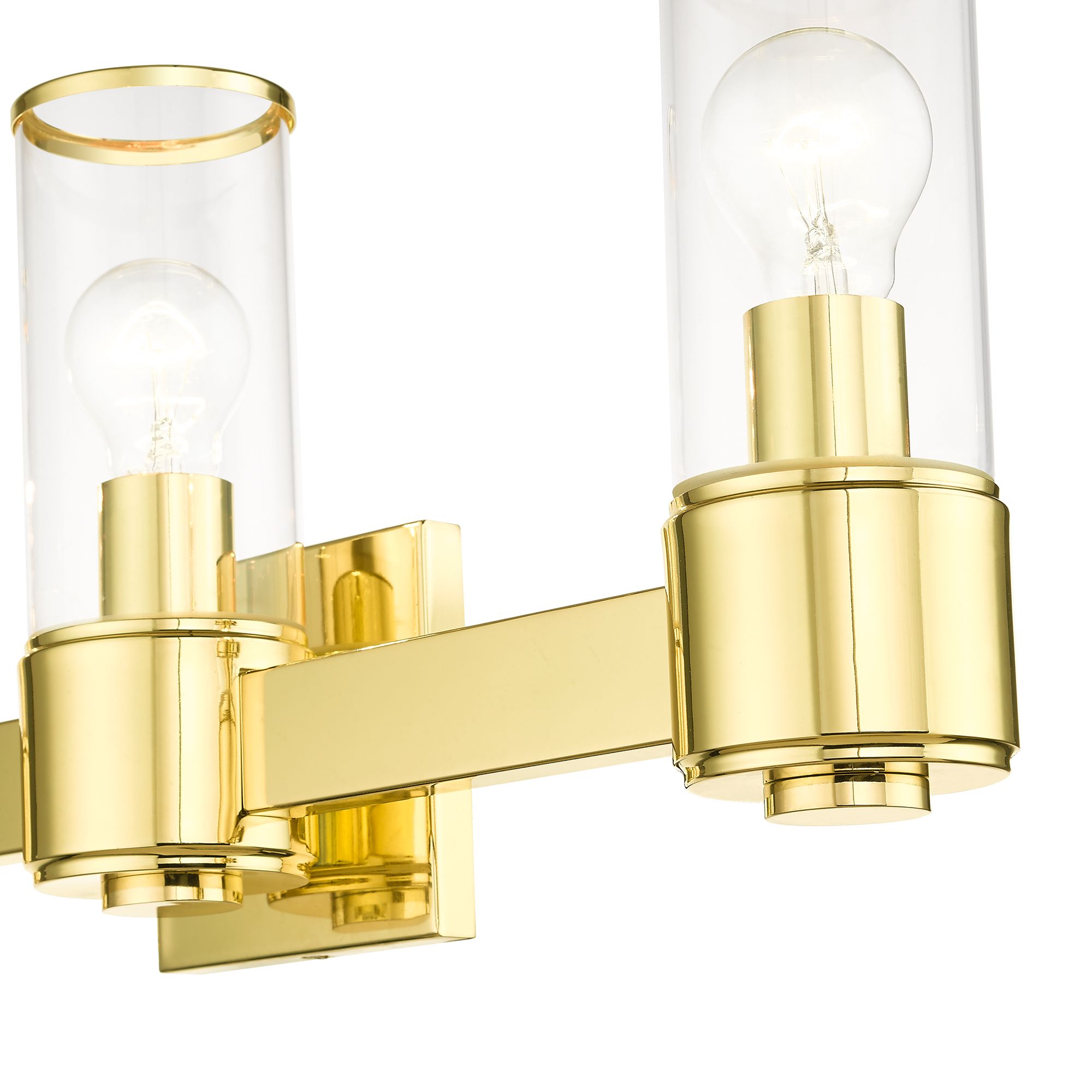 3 Light Polished Brass Vanity Sconce