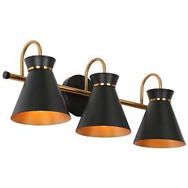 Image1 of 3-Light Polished Brass Wall Sconce