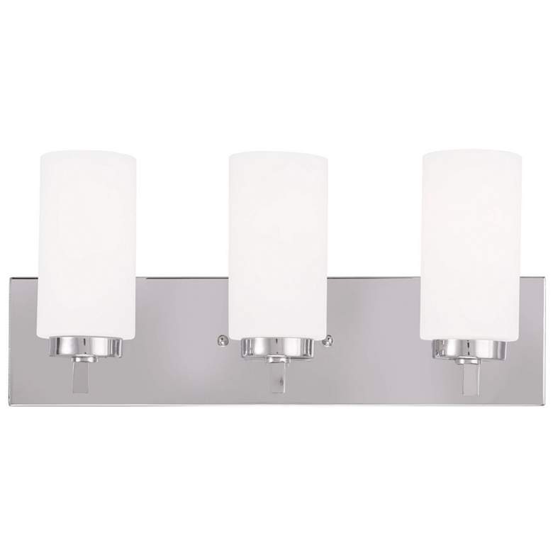Image 1 3 Light Polished Chrome Bath Vanity