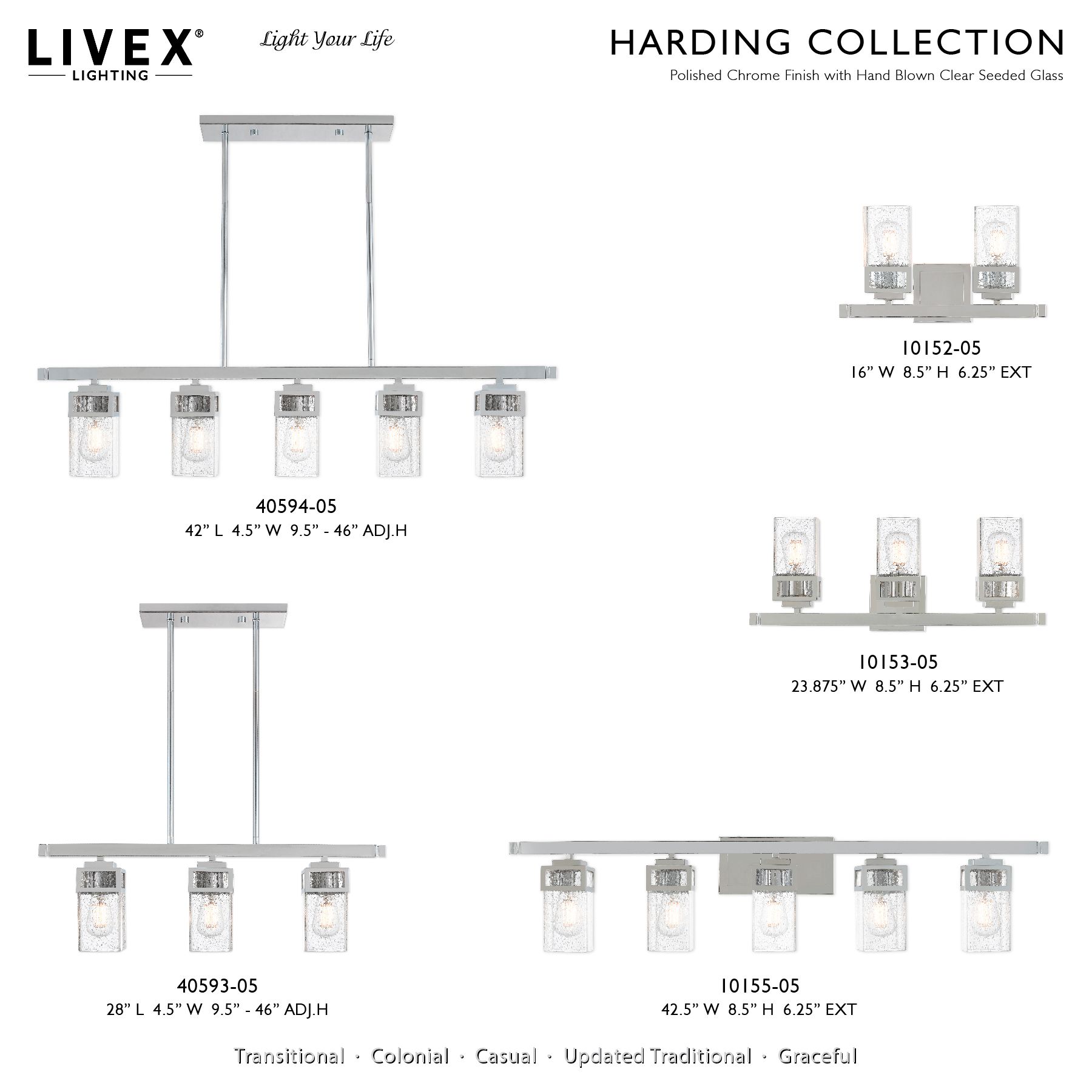 3 Light Polished Chrome Bath Vanity