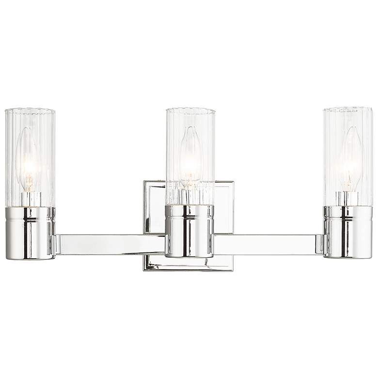 Image 2 3 Light Polished Chrome Bath Vanity