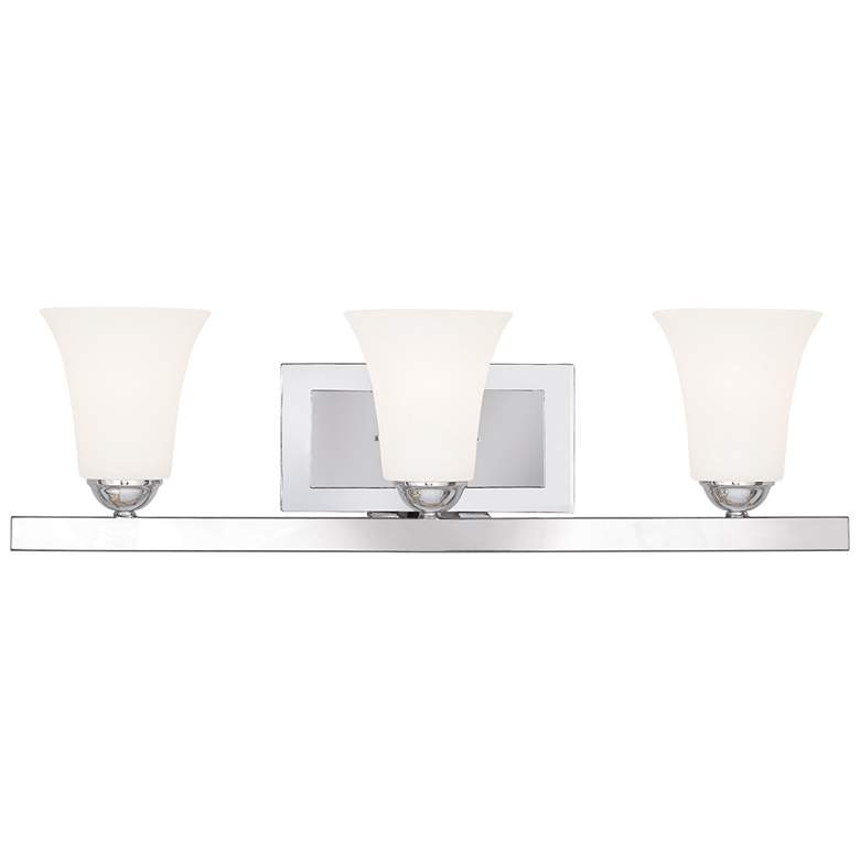 Image 1 3 Light Polished Chrome Bath Vanity