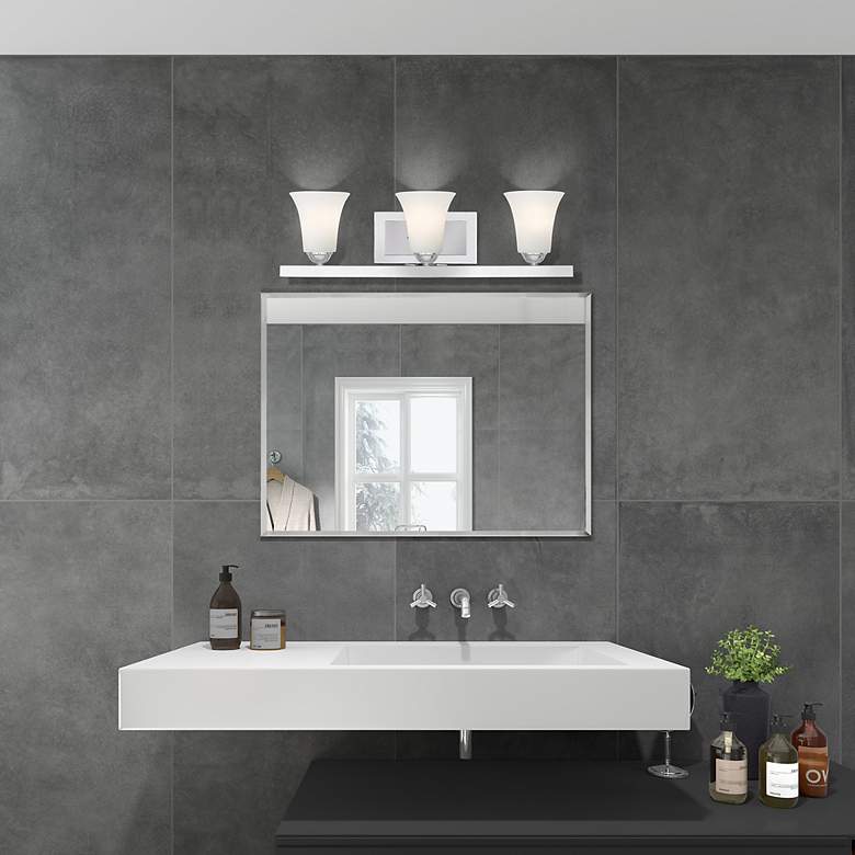 Image 7 3 Light Polished Chrome Bath Vanity more views