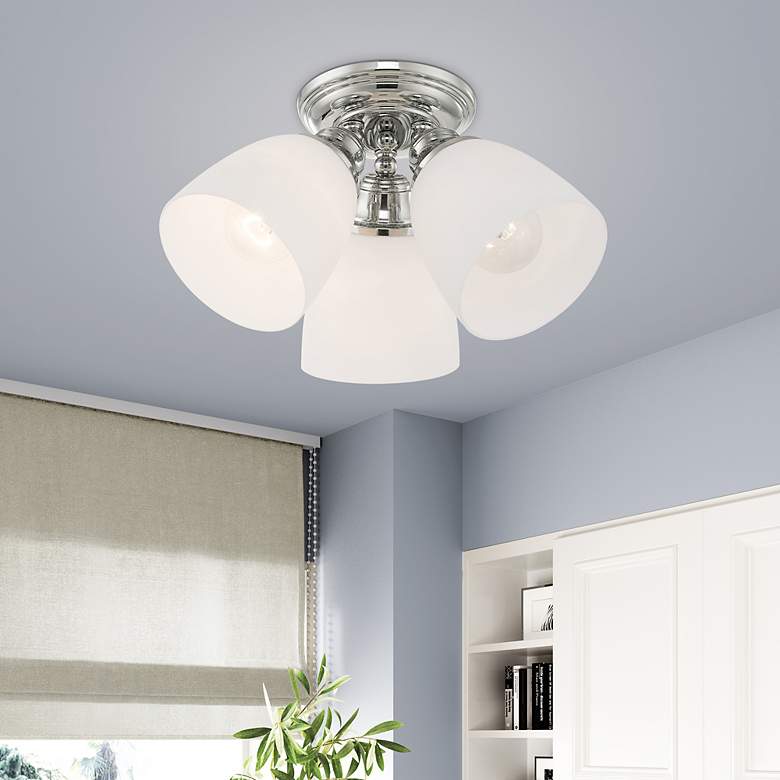 Image 1 3 Light Polished Chrome Ceiling Mount