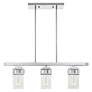 Thumbnail3 of 3 Light Polished Chrome Linear Chandelier more views