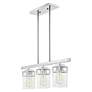 Thumbnail4 of 3 Light Polished Chrome Linear Chandelier more views