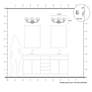 3 Light Polished Chrome Vanity Sconce with Mouth Blown Clear Glass