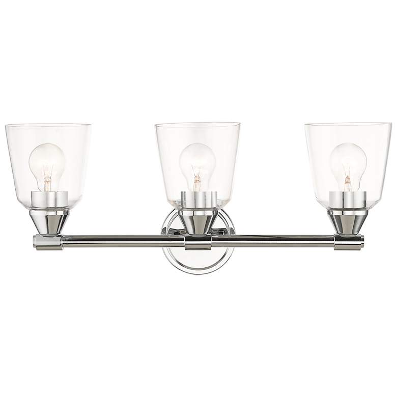Image 1 3 Light Polished Chrome Vanity Sconce