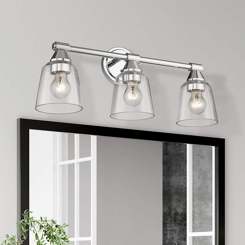 Image 1 3 Light Polished Chrome Vanity Sconce