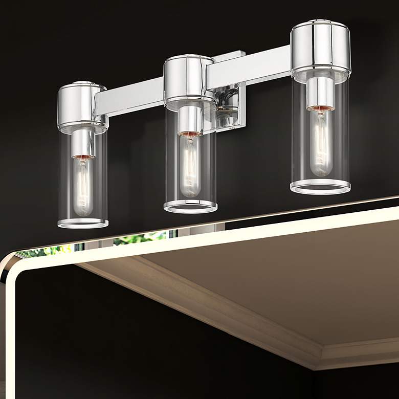 Image 1 3 Light Polished Chrome Vanity Sconce