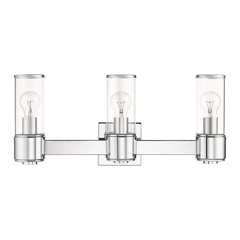 Image 3 3 Light Polished Chrome Vanity Sconce more views