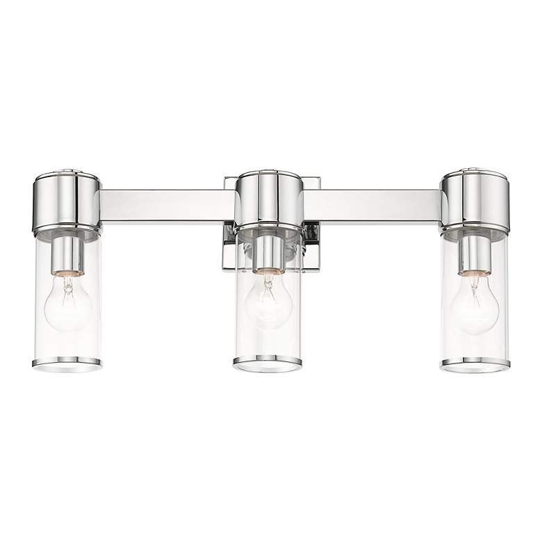 Image 4 3 Light Polished Chrome Vanity Sconce more views