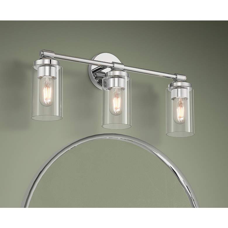 Image 1 3 Light Polished Chrome Vanity Sconce