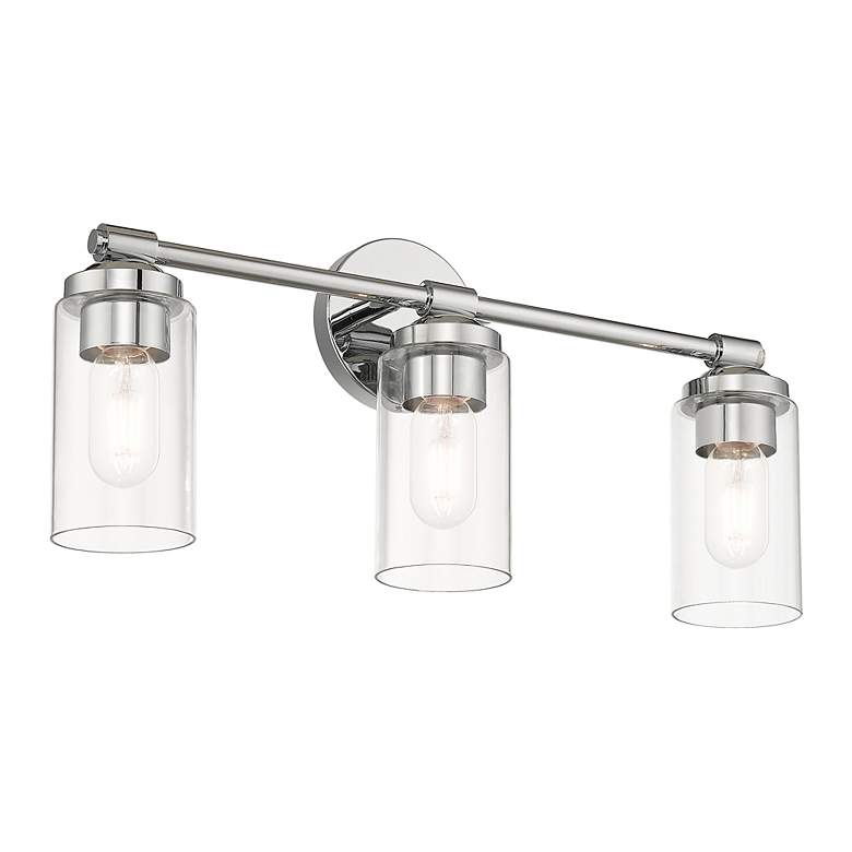Image 6 3 Light Polished Chrome Vanity Sconce more views