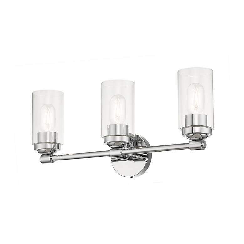 Image 7 3 Light Polished Chrome Vanity Sconce more views