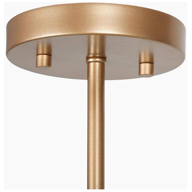Image 3 3-Light Satin Gold Ceiling Lamp with Frosted Glass more views