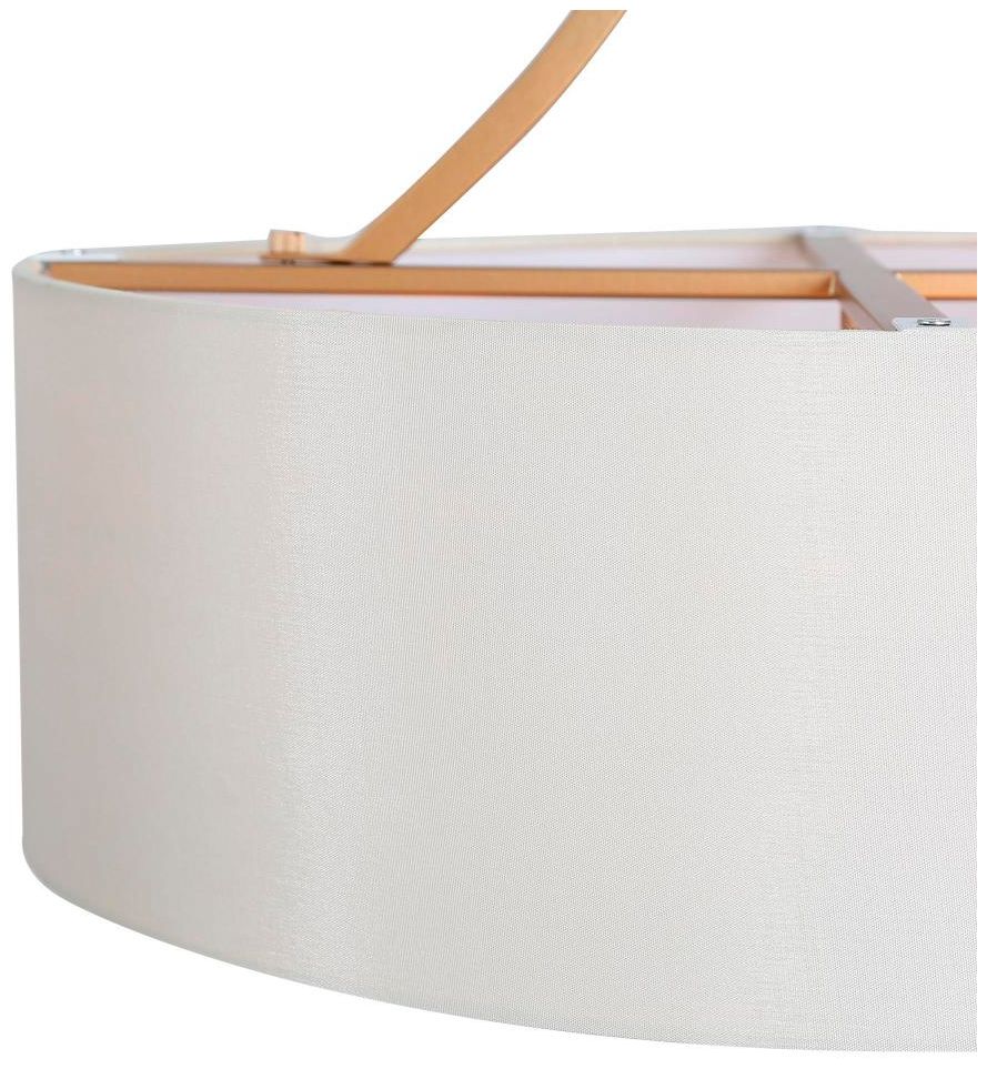 Image 4 3-Light Satin Gold Fabric Chandeliers more views