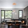 3_3 Light Shiny Orange Pendant Chandelier more views