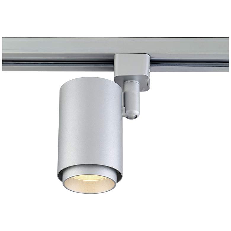 Image 3 3-Light Silver Cylinder 10W LED Floating Canopy Track Kit more views