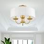 1_3 Light Soft Gold Semi-Flush Mount
