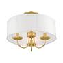 4_3 Light Soft Gold Semi-Flush Mount more views