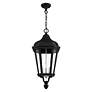 4_3 Light Textured Black Outdoor Pendant Lantern more views