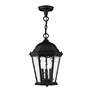 2_3 Light Textured Black Outdoor Pendant Lantern more views