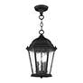 3_3 Light Textured Black Outdoor Pendant Lantern more views