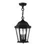 6_3 Light Textured Black Outdoor Pendant Lantern more views