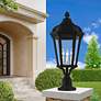 1_3 Light Textured Black Outdoor Post Top Lantern